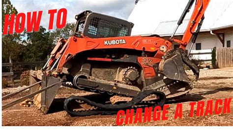 how to change a track on a case skid steer|skid steer track replacement instructions.